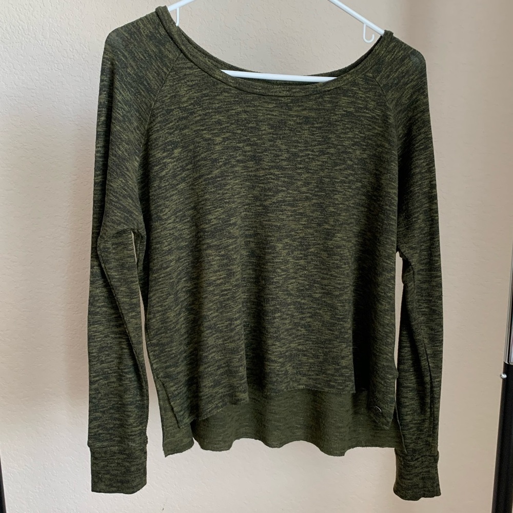 American Eagle Olive Green Casual Top